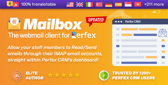 Mailbox v2.0.5 – 基于网络邮件的 Perfex CRM 电子邮件客户端模块源码下载