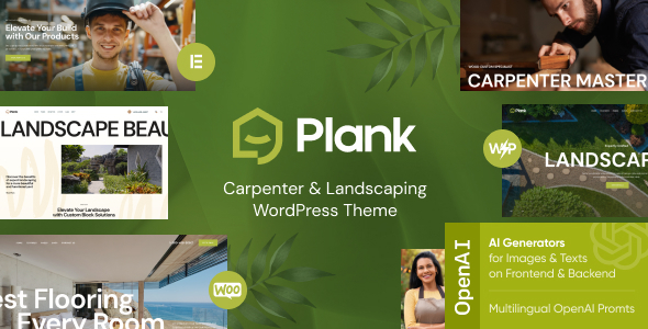 Plank v1.0 – 木匠和景观美化 WordPress 主题下载