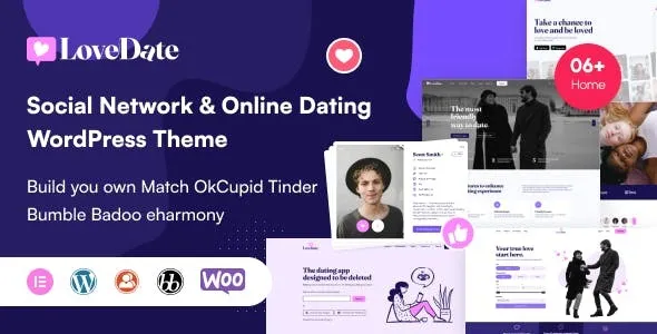 LoveDate v3.1.4 社交约会网络 WordPress 主题下载