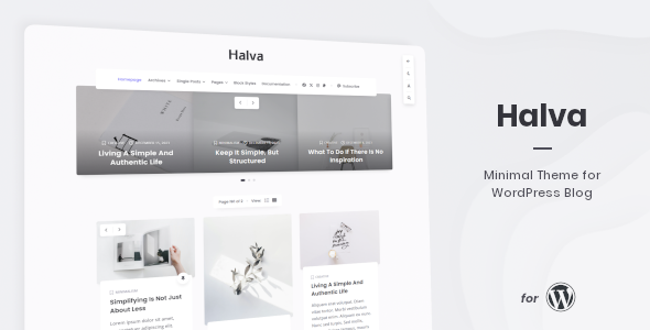 Halva v1.1.1 – WordPress 博客的最小主题下载