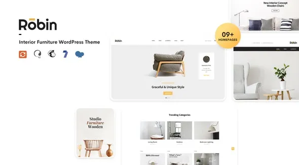 Robin v2.3.4 家具店 WooCommerce WordPress 主题下载