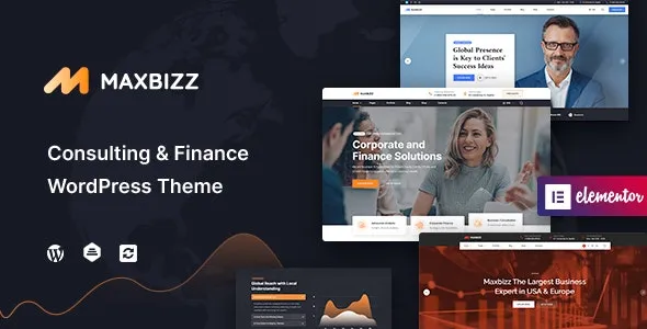 Maxbizz v1.2.3.9 咨询和财务要素WordPress主题下载