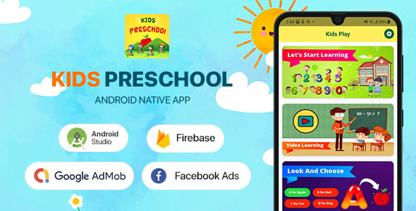 Kids Preschool v2.3 – Android App 孩子学龄前教育app源码下载