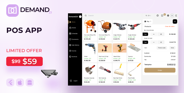 On-Demand24 POS + Order & Service Management (IOS, Android, Desktop) v2024-2 源码下载