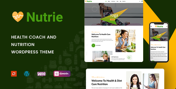 Nutrie V1.0.9-健康教练和营养WordPress主题下载
