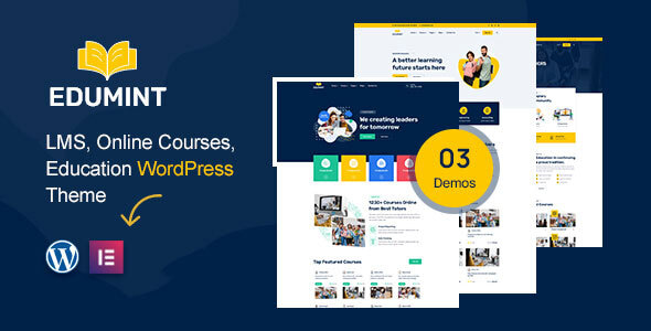 Edumint v1.0.4- LMS，在线课程，教育WordPress主题下载