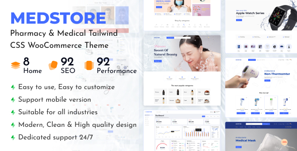 Medstore v1.0.0 – 响应式WooCommerce WordPress主题下载