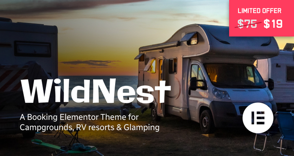Wildnest V1.1-露营地和RV公园预订主题下载