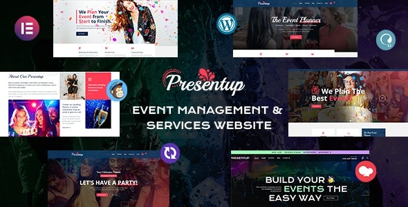 Presentup v5.1 活动策划者和庆典管理WordPress主题下载