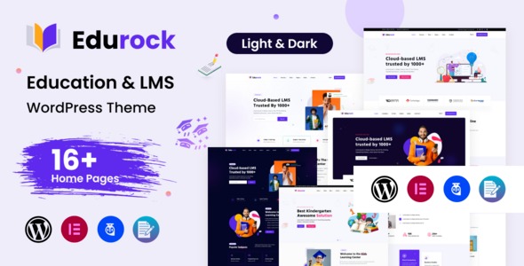 Edurock v1.0.9 教育和LMS WordPress主题下载