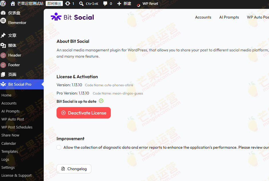 Bit Social Pro 社交媒体自动发布插件破解版下载