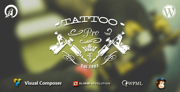 TattooPress v3.7.5 墨水艺术家的WordPress主题下载