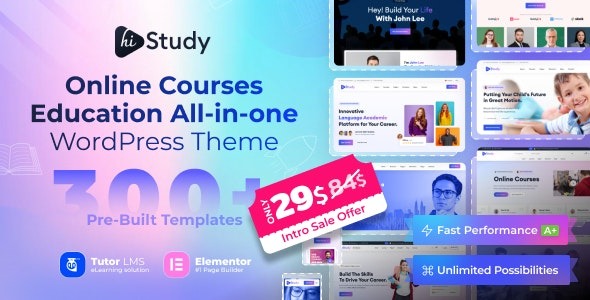 HiStudy v3.0.2 在线课程和教育WordPress主题下载