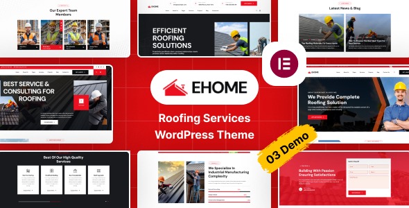 Ehome v1.0.0 屋面服务WordPress主题下载