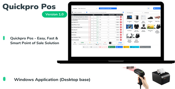 QuickPro POS V1.0 – 简单，快速和智能的销售点解决方案源码下载