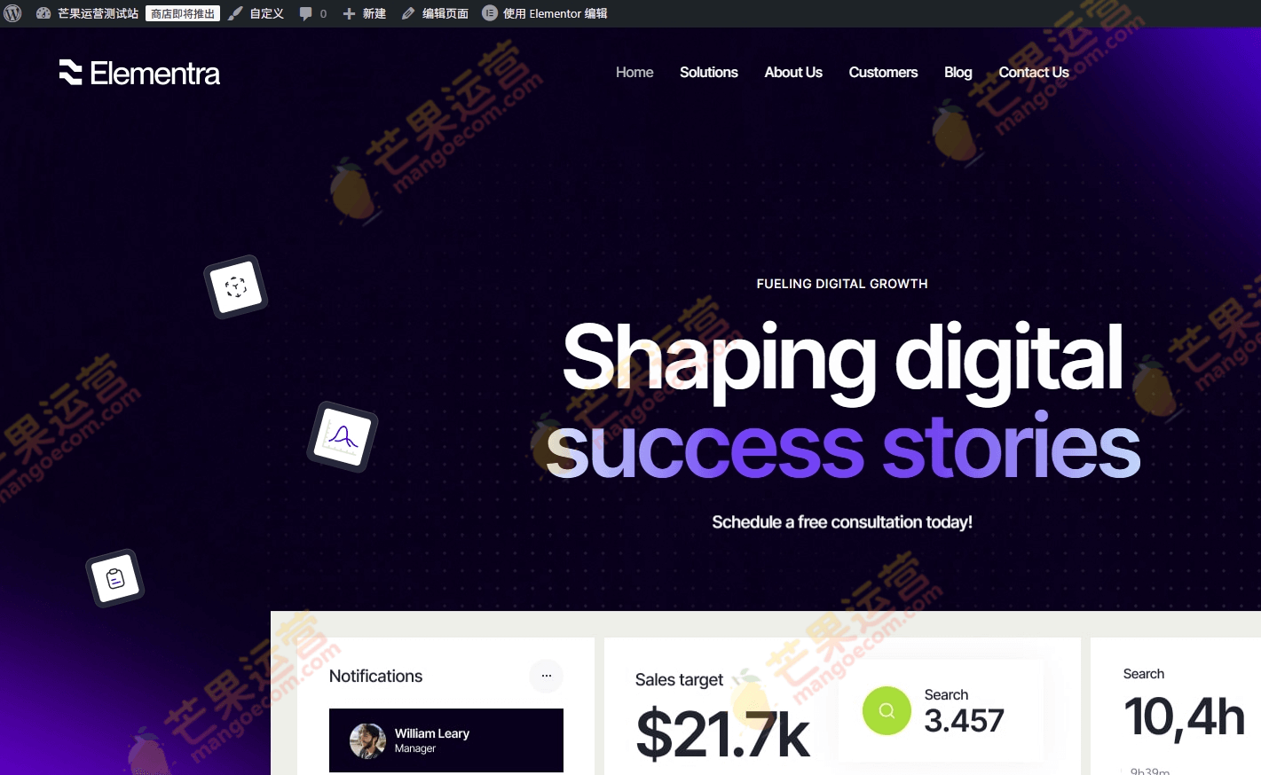Elementra 100％Elementor WordPress主题破解版下载