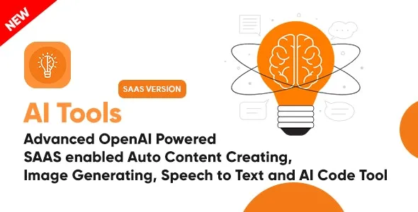 AI Tools v1.1.8 – 高级自动内容，图像，文本，代码生成工具| SaaS | php源码下载