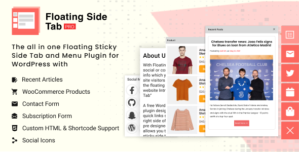 Floating Side Tab PRO v1.0.3 浮动侧边标签栏插件下载
