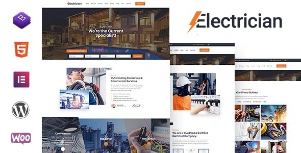 Electrician v5.5 电力服务WordPress主题下载