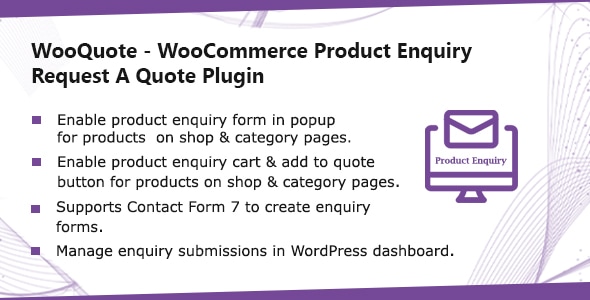 WooQuote v1.0.9 – WooCommerce产品查询和请求报价插件下载