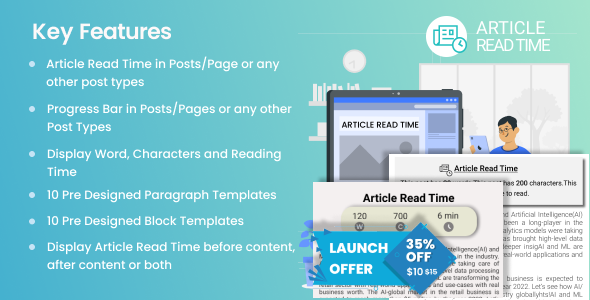 Article Read Time & Progress Bar v1.0.3 文章阅读时间和进度条插件下载