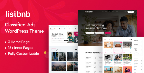 ListBnB v1.0.5-分类广告WordPress主题下载