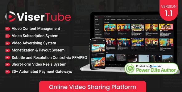 ViserTube v1.7 在线视频共享平台PHP源码下载