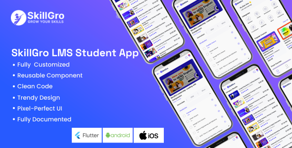 SkillGro LMS Student App v1.0-课程与学习管理系统app源码下载
