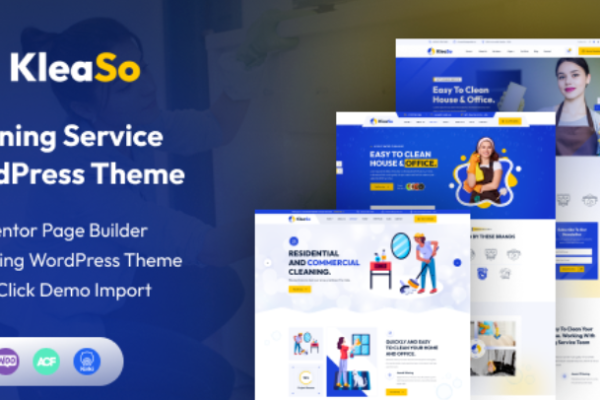 Kleaso v1.0.6 清洁服务WordPress主题下载