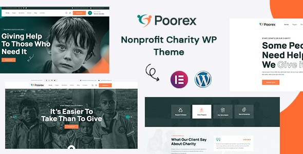 Poorex v1.0.4 非营利性慈善WordPress主题下载