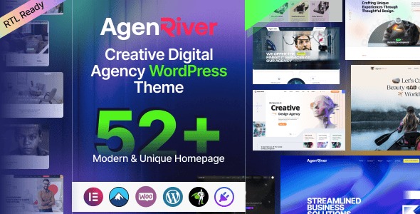 AgenRiver v1.0 创意数字代理WordPress主题下载