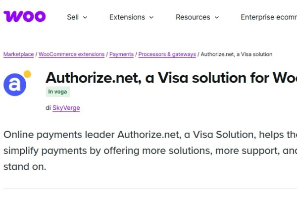 Authorize.net, a Visa solution for WooCommerce 3.10.12 插件下载
