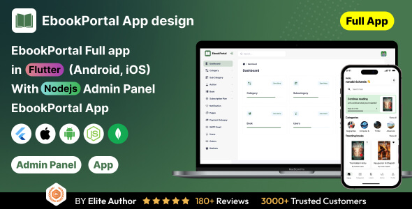 EbookPortal v1.0 – 电子书完整的应用程序与nodejs后端扑来 – ReadHub App 源码下载