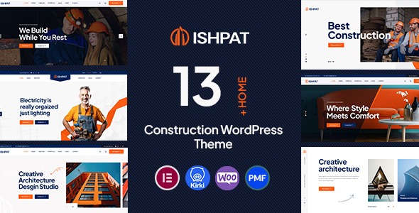 Ishpat v1.0.5 建筑WordPress主题下载