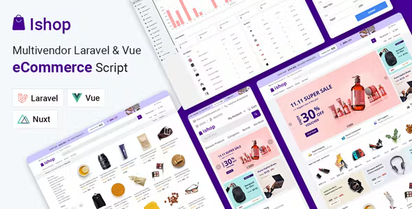 Ishop v4.0.3 多供应商Laravel＆Vue电子商务CMS源码下载