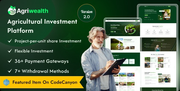 AgriWealth v2.1 农业HYIP投资和电子商务解决方案PHP源码下载