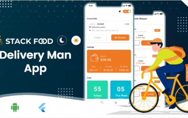 StackFood Multi Restaurant – Food Ordering Delivery Man App v8.2 app源码下载