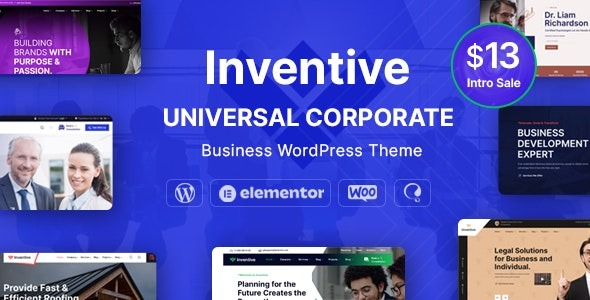 Inventive v1.2 多功能业务WordPress主题下载