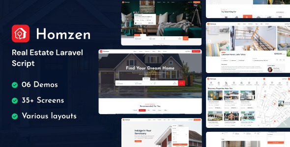 Homzen v1.2.5 Laravel房地产公司门户多语言PHP源码下载
