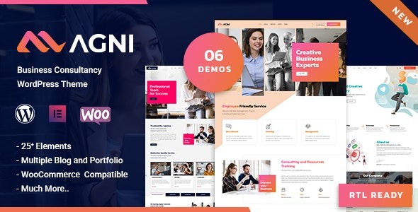 Agni v1.1.8 业务咨询WordPress主题下载