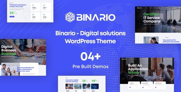 Binario v1.2.9 数字解决方案WordPress主题下载