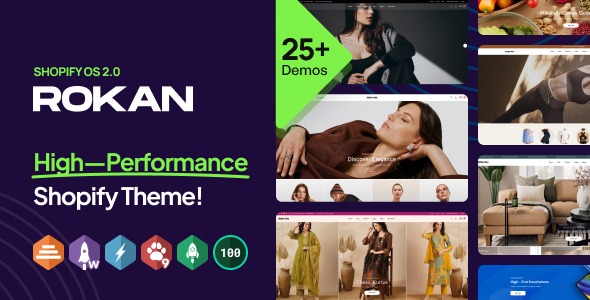 Shopify Rokan v1.0.5 – 多用途Shopify主题OS 2.0下载