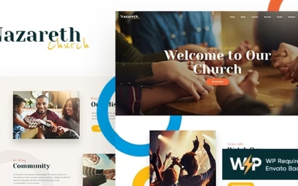 Nazareth v1.0.16 教堂和宗教wordpress主题下载