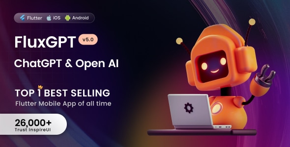 Fluxgpt v5.4.0-功能强大的Chatgpt，OpenAI 文案助理图片生成器app源码下载