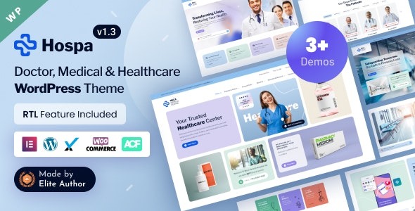 Hospa v1.7 医疗诊所和医院小学WordPress主题下载
