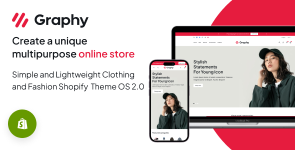 Graphy 1.0 – 简单轻巧的服装和时尚Shopify主题OS 2.0下载