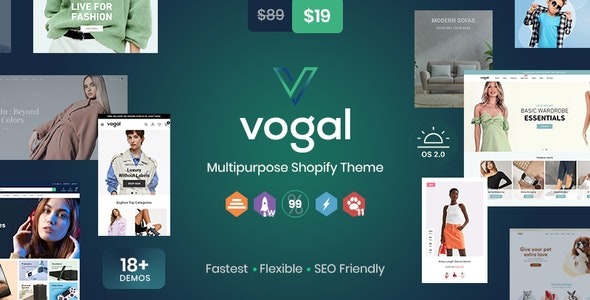 Vogal v1.6.2 多功能Shopify主题下载
