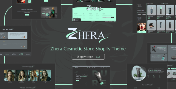 Zhera 1.0 -化妆品商店Shopify主题下载
