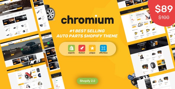 Chromium v5.0 — 汽车零件商店Shopify主题下载