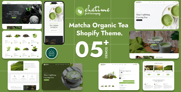 Chatime 1.0 – 抹茶和有机茶商店 Shopify 主题下载